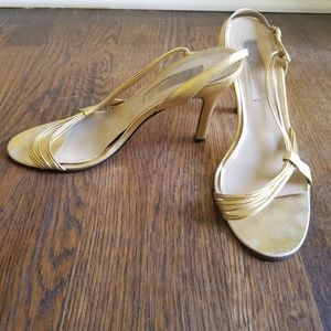 Michael Kors Gold/Metallic Slingbacks - Size 7.5